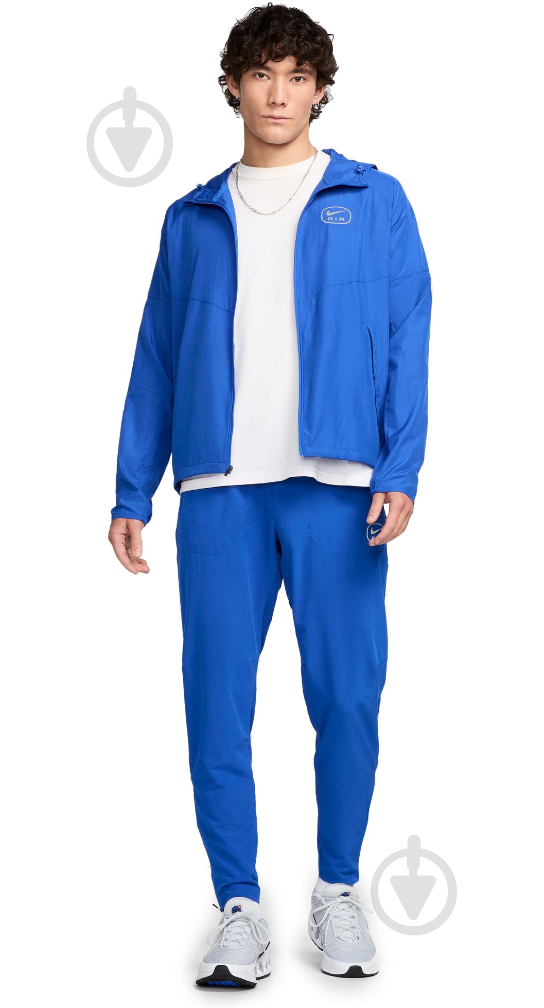 Джемпер Nike NSSAIR RUN JKT HM0187-480 р.S синий - фото 7