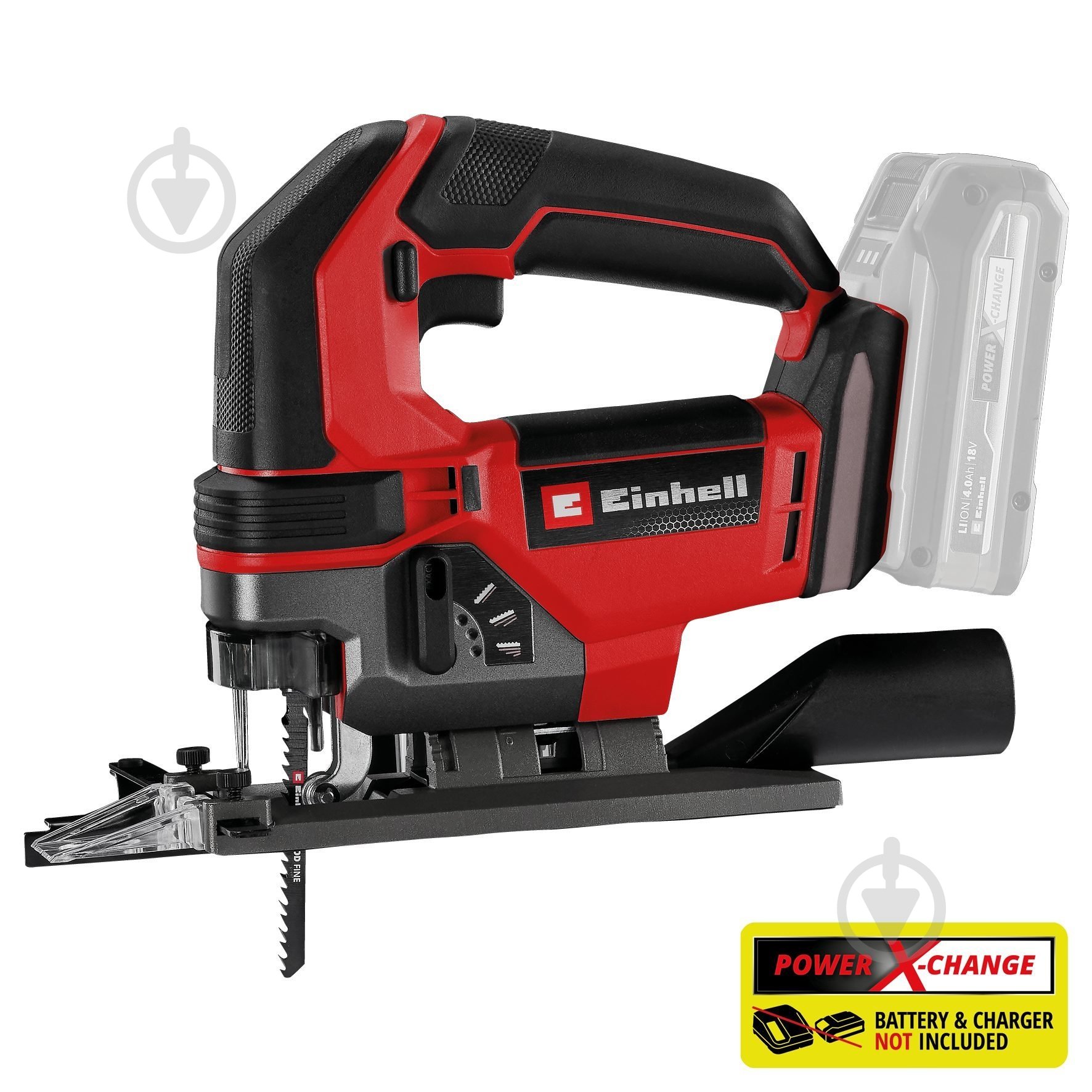 Электролобзик Einhell аккумуляторный PXC TE-JS 18/100 Li - Solo 4321270 - фото 1