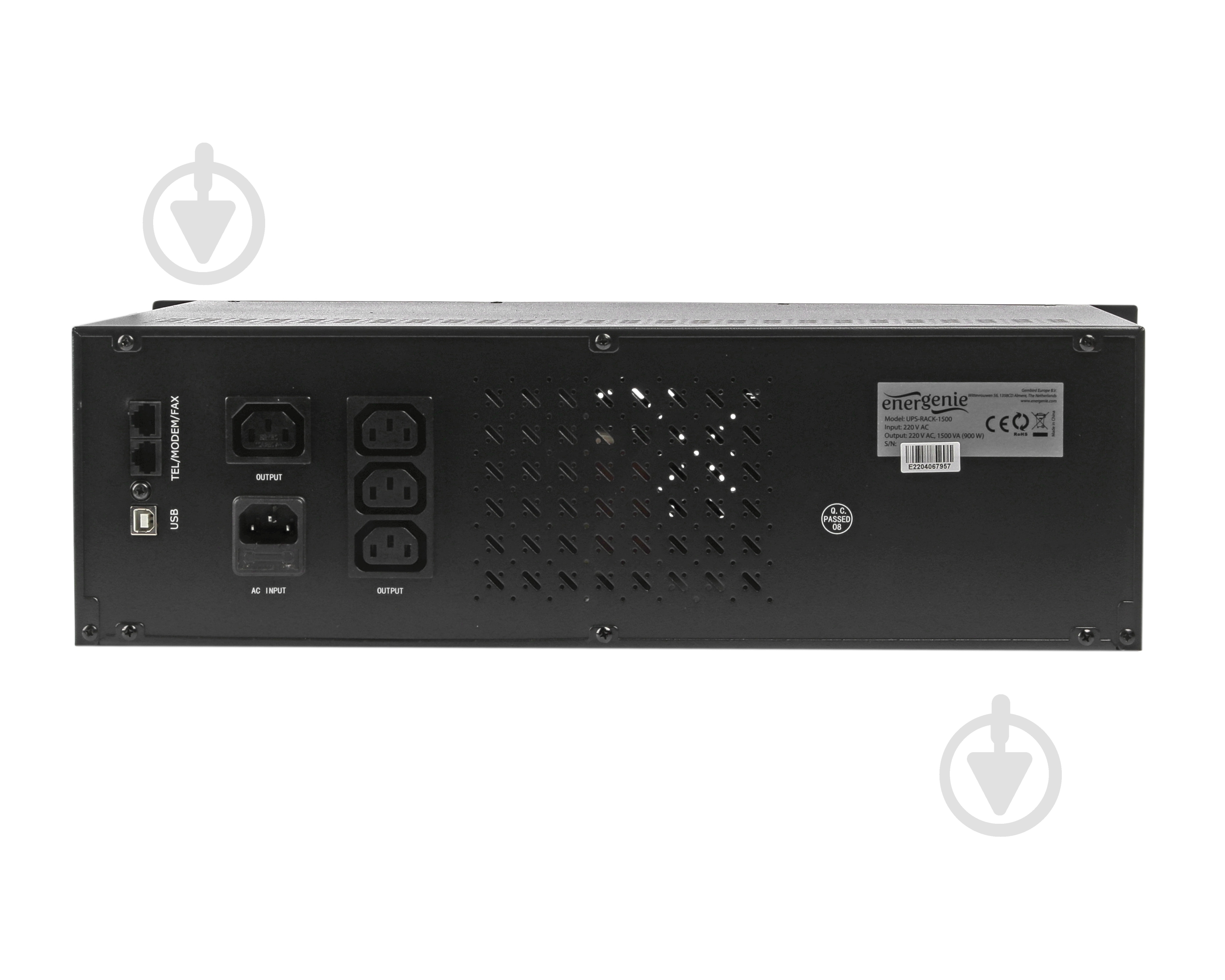 Джерело безперебійного живлення (ДБЖ) EnerGenie 1500VA, LCD, USB UPS-RACK-1500 - фото 2 Джерело безперебійного живлення (ДБЖ) EnerGenie 1500VA, LCD, USB UPS-RACK-1500 - фото 2