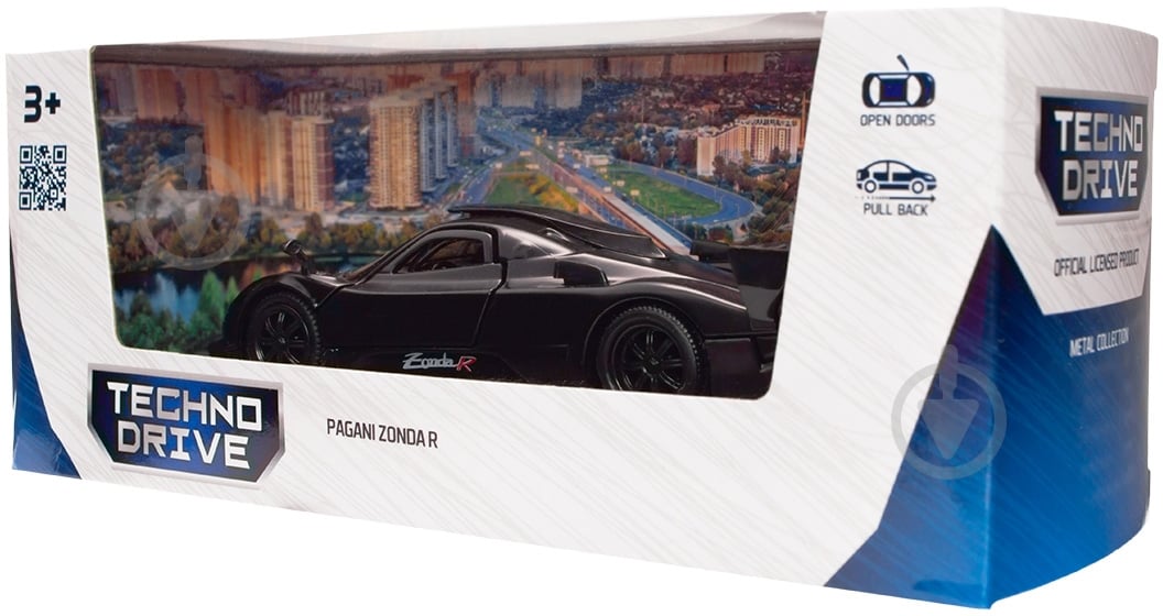 ᐉ Автомодель TechnoDrive 1:43 Pagani Zonda R черный 250434U