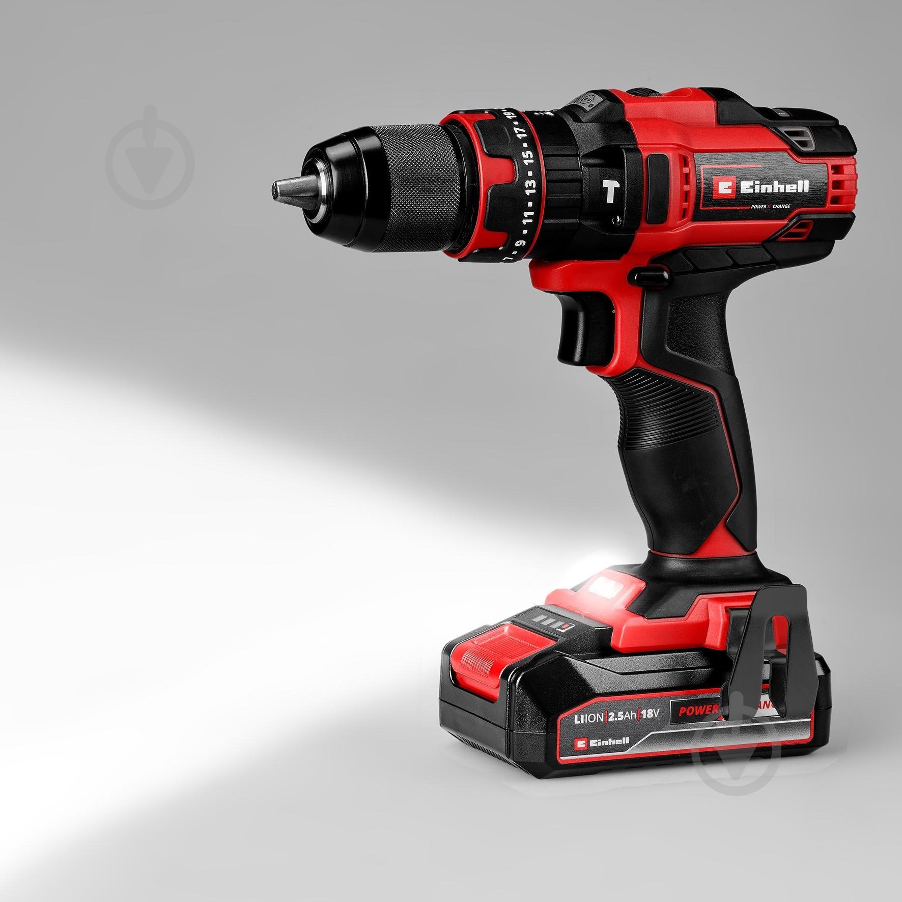 Шуруповерт ударний акумуляторний Einhell PXC TE-CD 18/44 Li-i (1x2,5Ah) 4514287 - фото 7