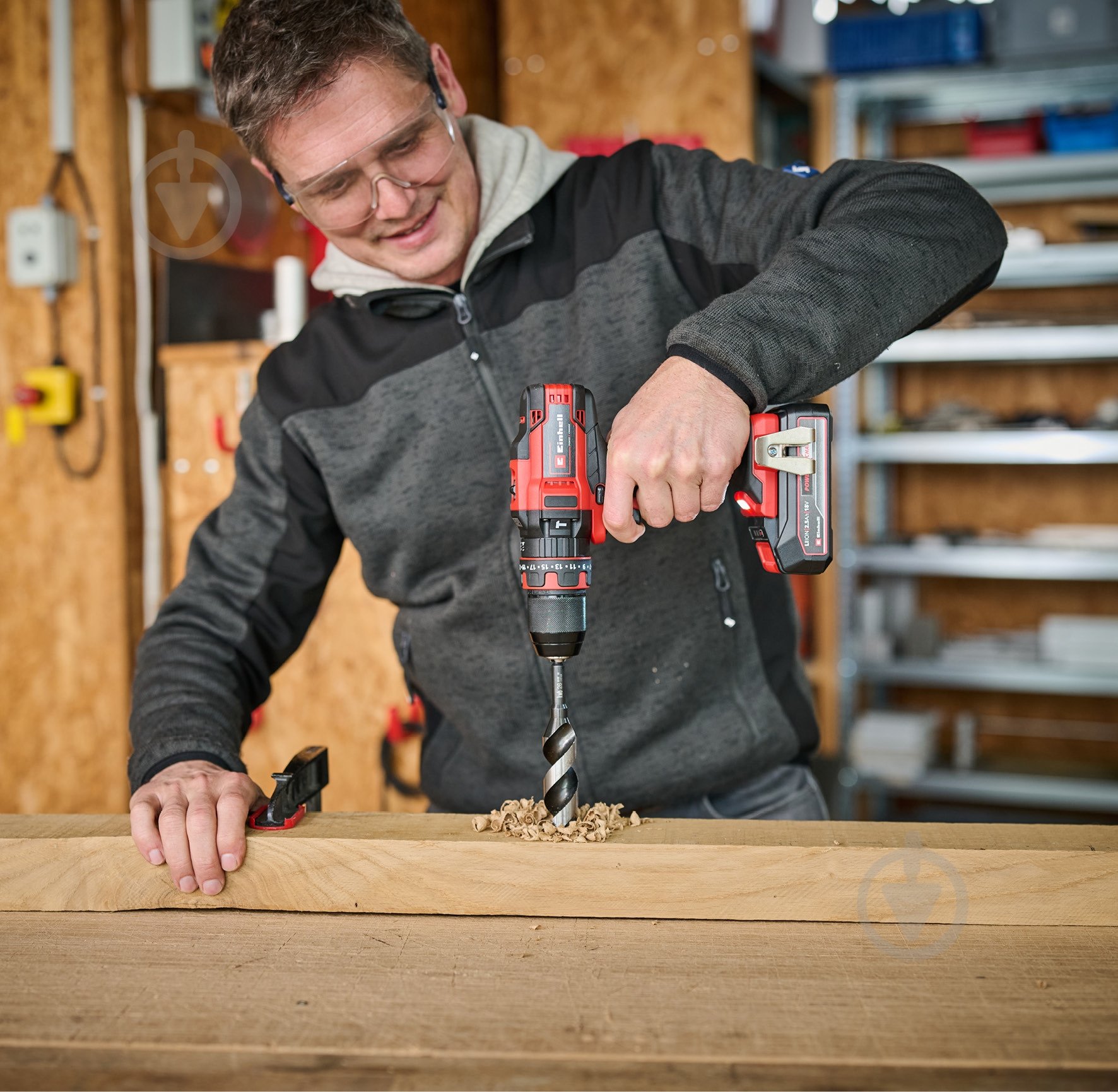 Шуруповерт ударний акумуляторний Einhell PXC TE-CD 18/44 Li-i (1x2,5Ah) 4514287 - фото 3