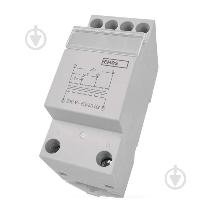 Трансформатор звонка Emos 8/12/24 V белый P57000TR - фото 1