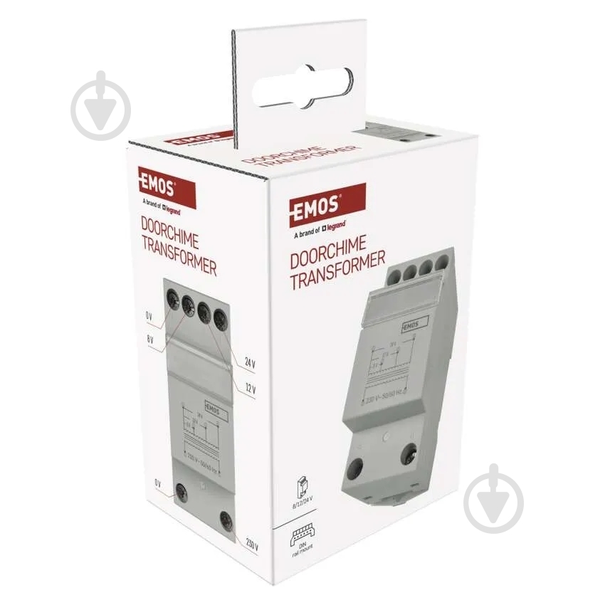 Трансформатор звонка Emos 8/12/24 V белый P57000TR - фото 11
