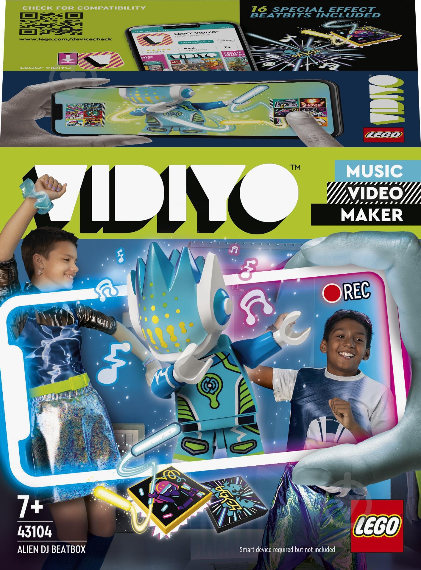 ᐉ Конструктор LEGO VIDIYO Alien DJ BeatBox (Куб битбокс «Пришелец