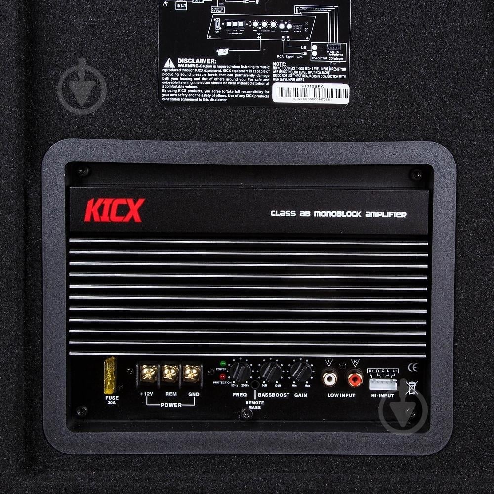 Автосабвуфер Kicx GT-310BPA - фото 5 Автосабвуфер Kicx GT-310BPA - фото 5