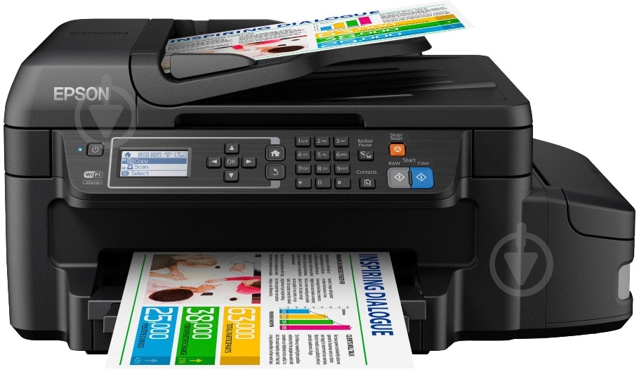 МФУ Epson L655 с WI-FI А4 (C11CE71403) - фото 1