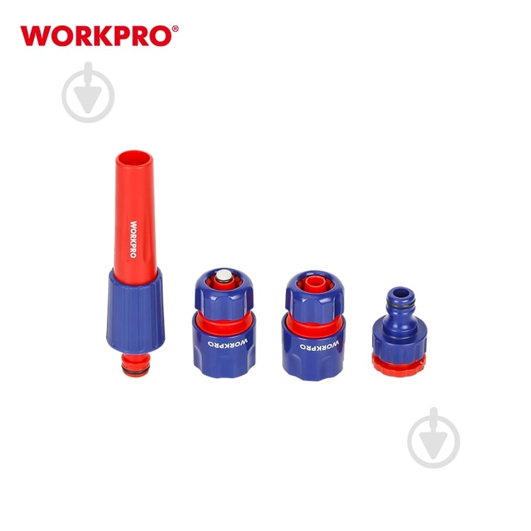 Набір з'єднань і розбризкувач WORKPRO 1/2" 3/4" PRO WP334006 - фото 2 Набір з'єднань і розбризкувач WORKPRO 1/2" 3/4" PRO WP334006 - фото 2