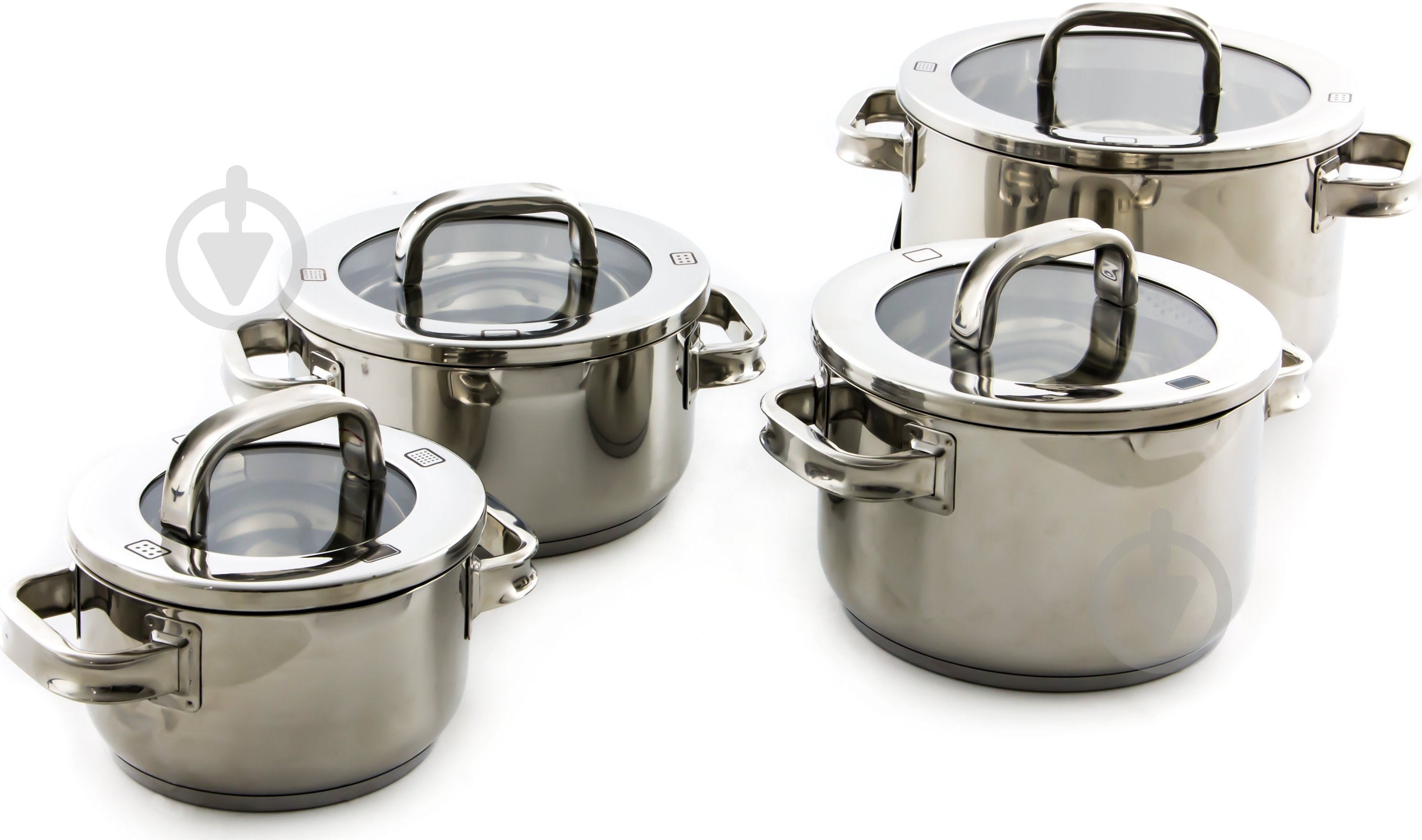 Набір каструль Krauff 8 предметів 26-254-001 - фото 1 Набір каструль Krauff 8 предметів 26-254-001 - фото 1