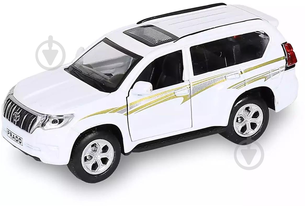Автомодель TechnoDrive 1:43 Toyota Prado белый KM250425W - фото 1