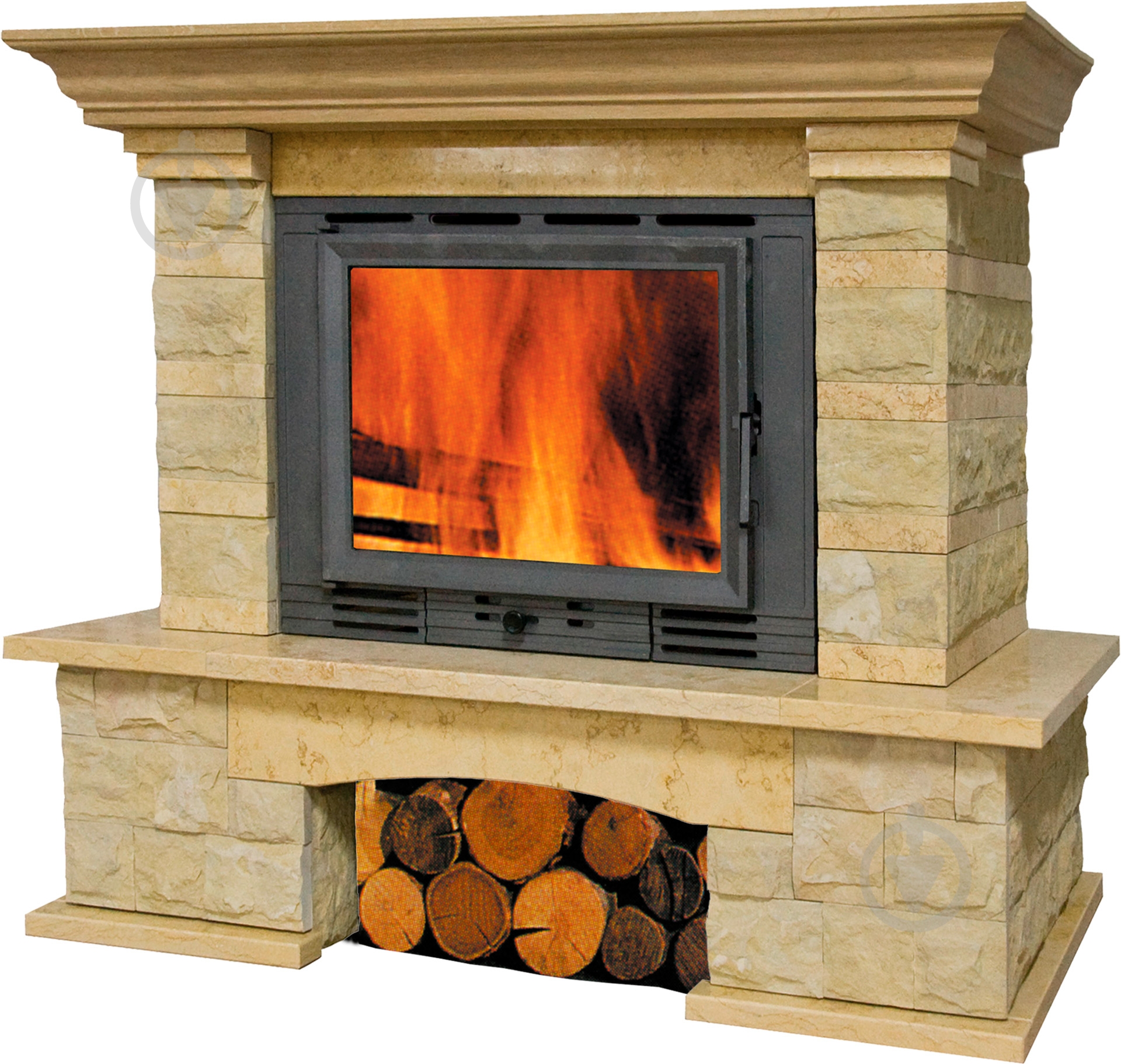 Облицовка JABO MARMI Daria PS + бревно - фото 1