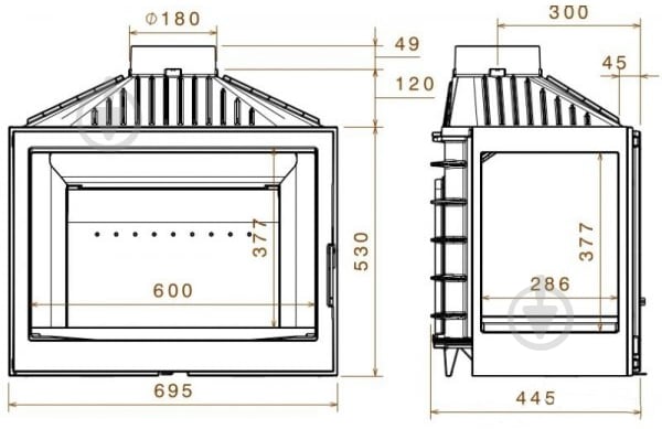 Топка для камина Liseo L7 R - фото 3