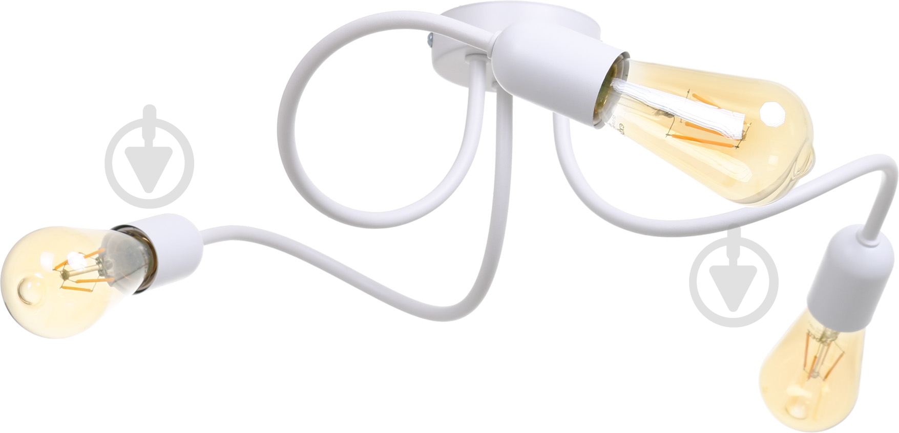 Люстра стельова TK Lighting Wave 3x60 Вт E27 білий 4405 - фото 1