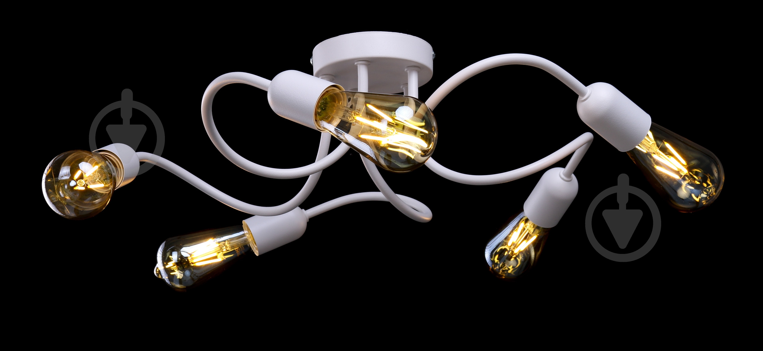 Люстра потолочная TK Lighting Wave 5x60 Вт E27 белый 4406 - фото 2 Люстра потолочная TK Lighting Wave 5x60 Вт E27 белый 4406 - фото 2