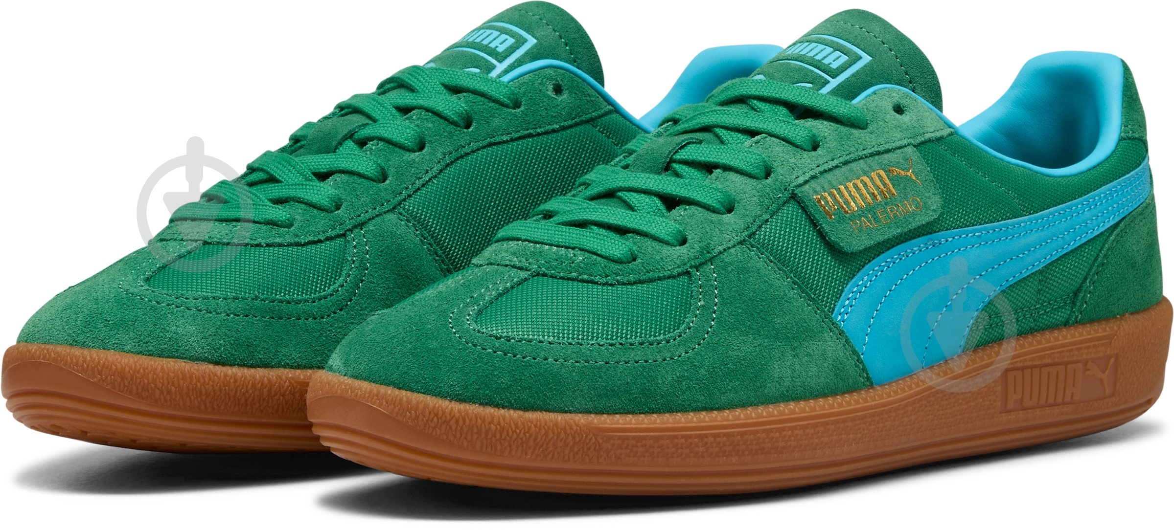 Кеды мужские демисезонные Puma Palermo Vintage Update 40136401 р.44 зеленые - фото 3