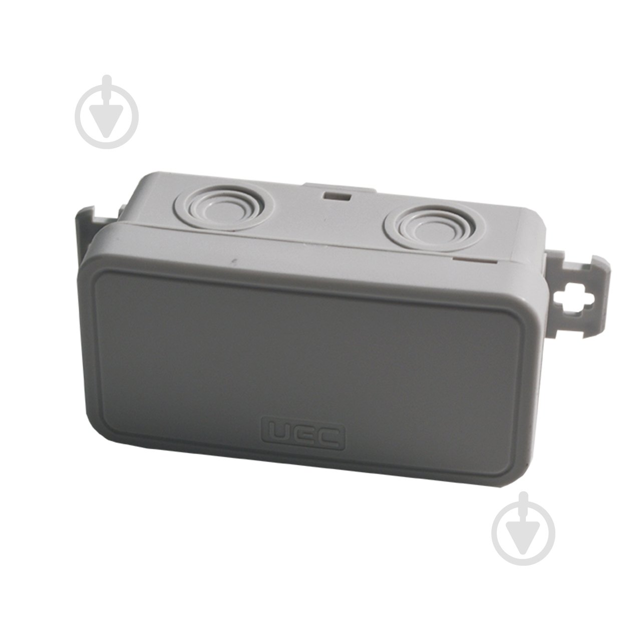 Коробка UEC для відкритого встановлення без отворів 78х36х34 мм (зовн. 85х43х38 мм) IP54 сіра поліетилен JB-078-036-034-IP5 - фото 3