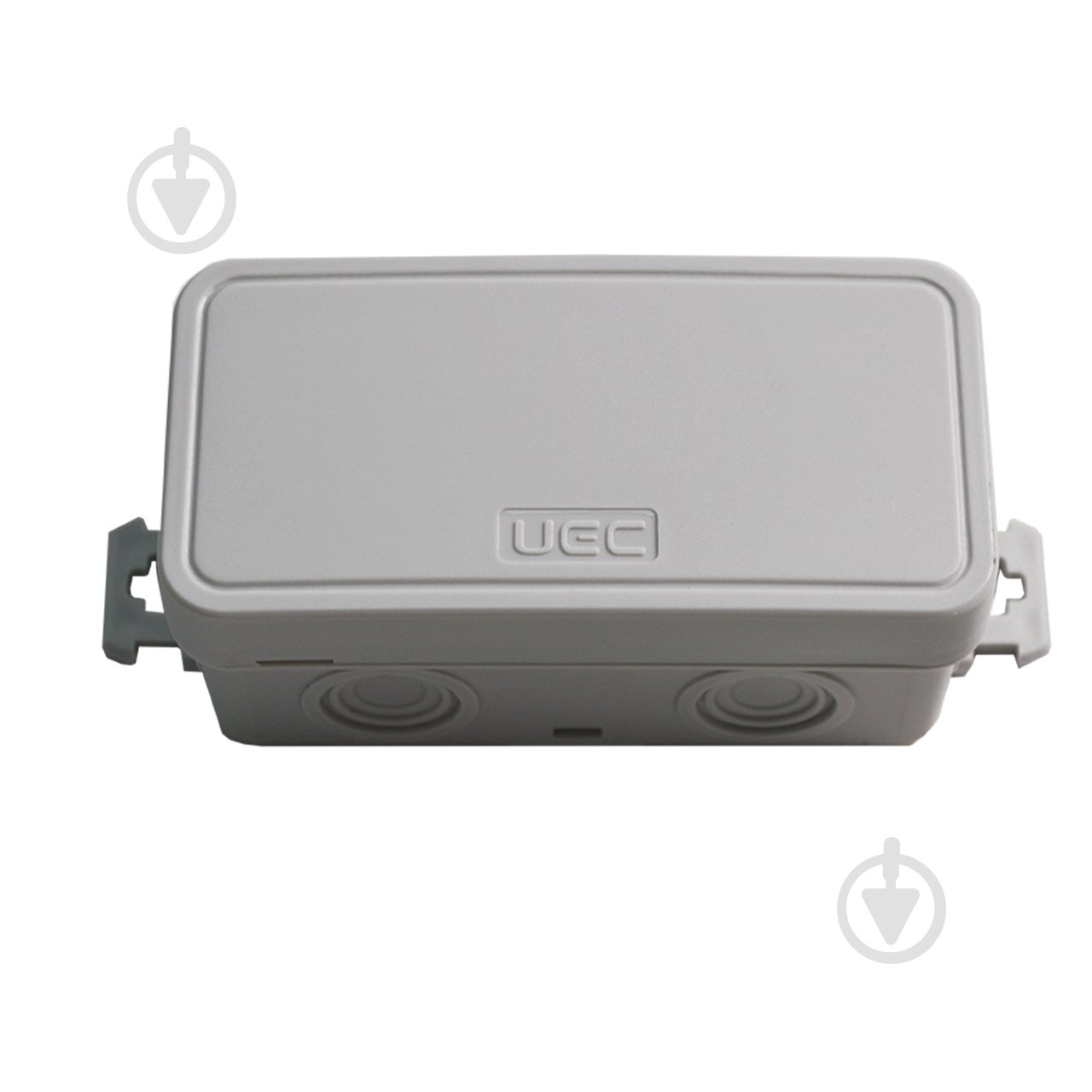 Коробка UEC для відкритого встановлення без отворів 78х36х34 мм (зовн. 85х43х38 мм) IP54 сіра поліетилен JB-078-036-034-IP5 - фото 1