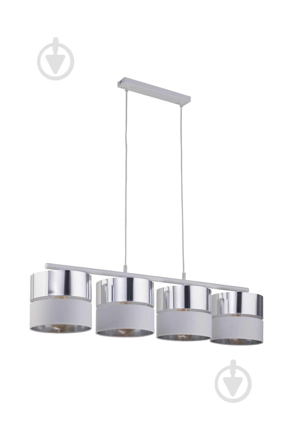 Подвес TK Lighting Hilton 4x60 Вт E27 белый/серебро 4177 - фото 1 Подвес TK Lighting Hilton 4x60 Вт E27 белый/серебро 4177 - фото 1