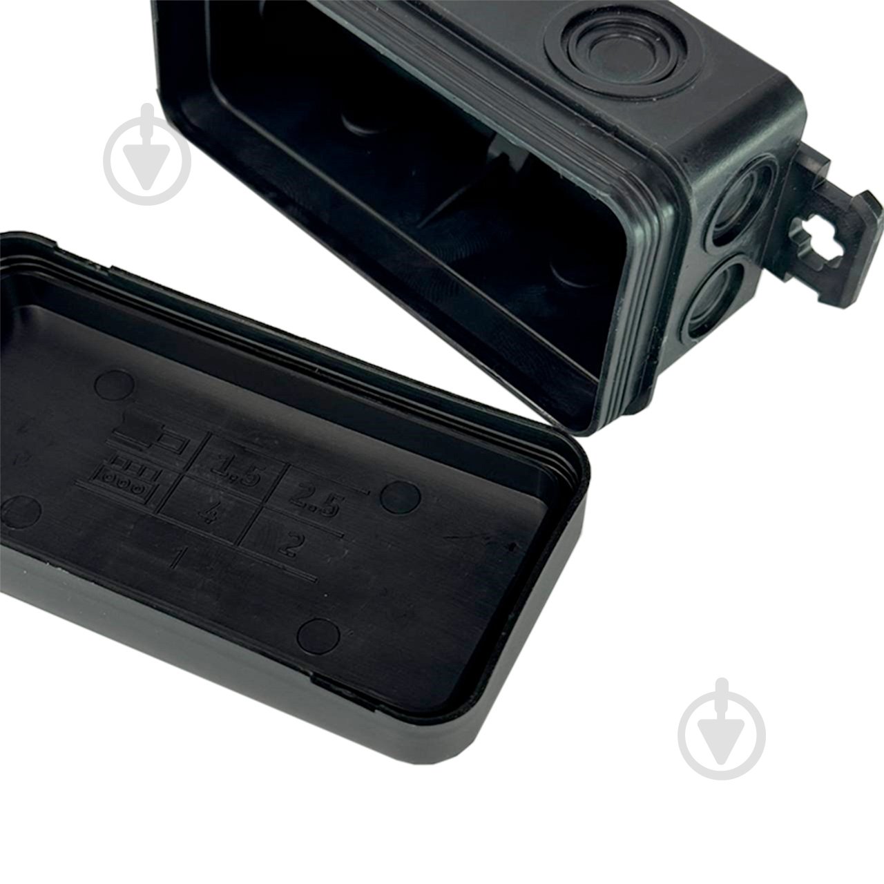 Коробка UEC для відкритого встановлення без отворів 78х36х34 мм (зовн. 85х43х38 мм) IP54 чорна поліетилен JB-078-036-034-I - фото 4 Коробка UEC для відкритого встановлення без отворів 78х36х34 мм (зовн. 85х43х38 мм) IP54 чорна поліетилен JB-078-036-034-I - фото 4