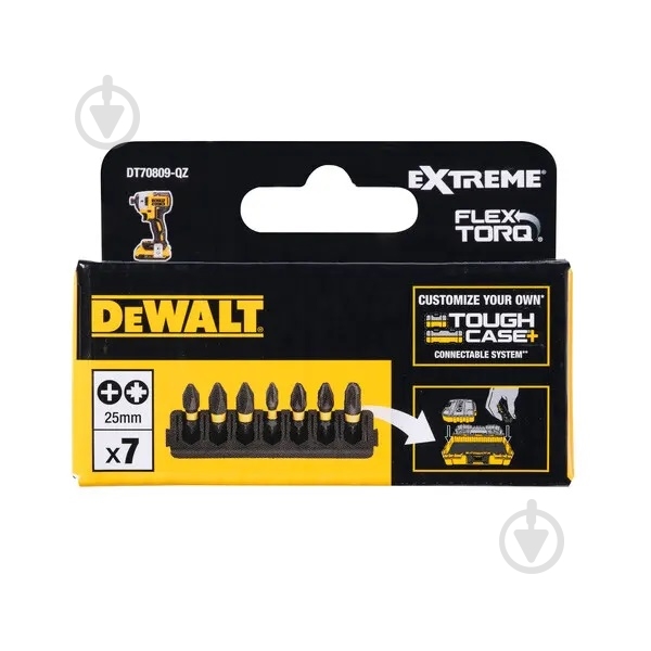 Набор бит DeWalt FlexTorq 7 шт. DT70809 - фото 2