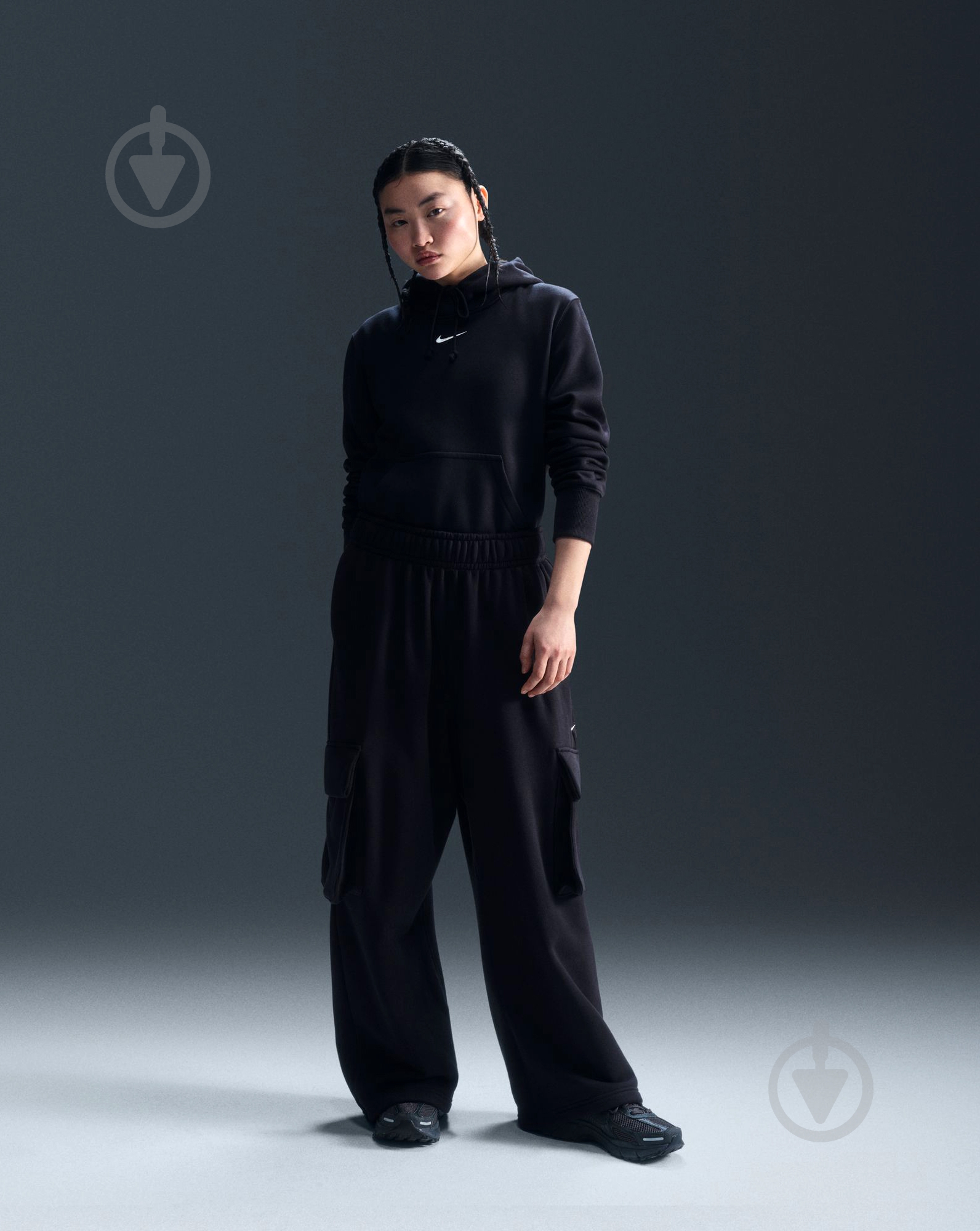 Джемпер Nike NSPHNX FLC STD PO HOODIE HF6839-010 р.M чорний - фото 5 Джемпер Nike NSPHNX FLC STD PO HOODIE HF6839-010 р.M чорний - фото 5