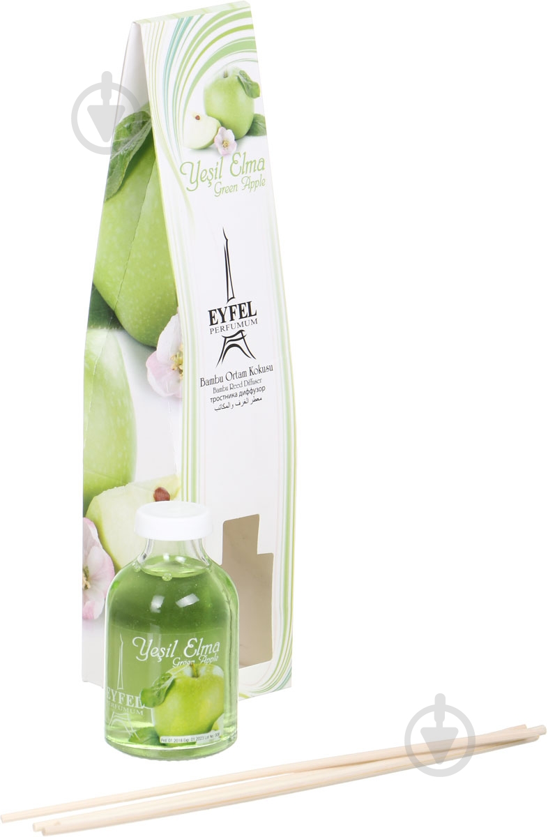Аромадиффузор для дома Eyfel Зеленое яблоко 55 мл - фото 1 Аромадиффузор для дома Eyfel Зеленое яблоко 55 мл - фото 1