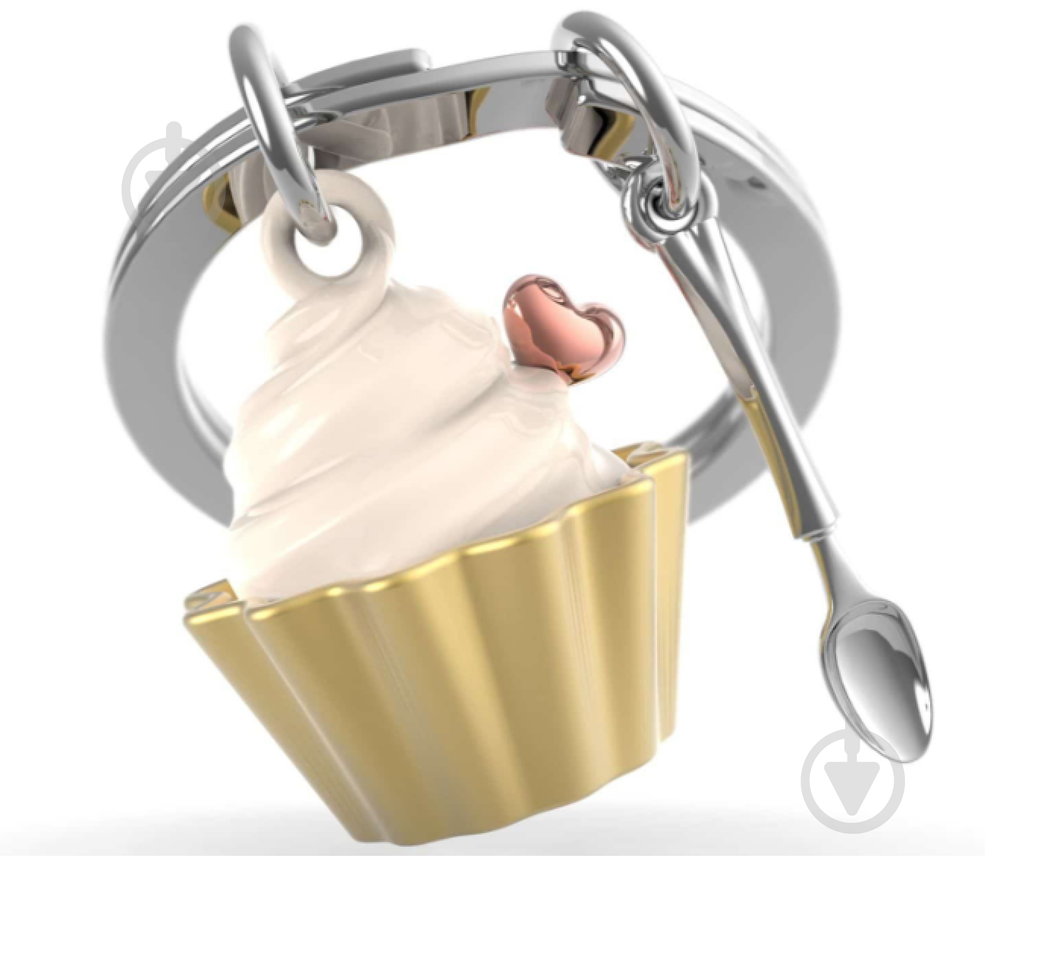 Брелок для ключей Metalmorphose Cupcake with Shiny Gold Cup - фото 1