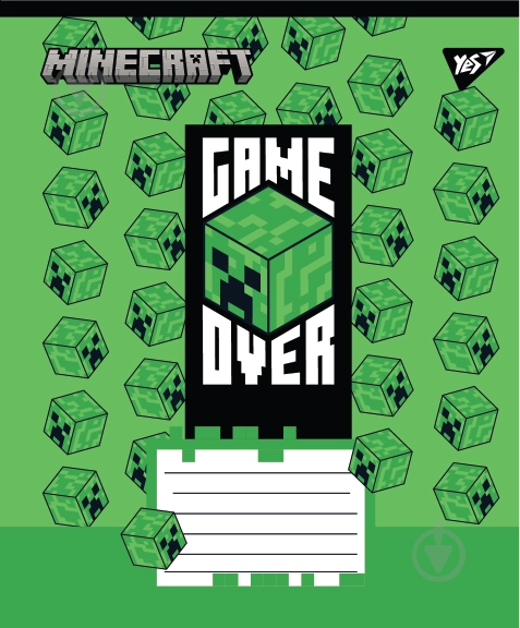 Тетрадь школьная Minecraft Walls А5 12 листов в косую линию YES - фото 2 Тетрадь школьная Minecraft Walls А5 12 листов в косую линию YES - фото 2