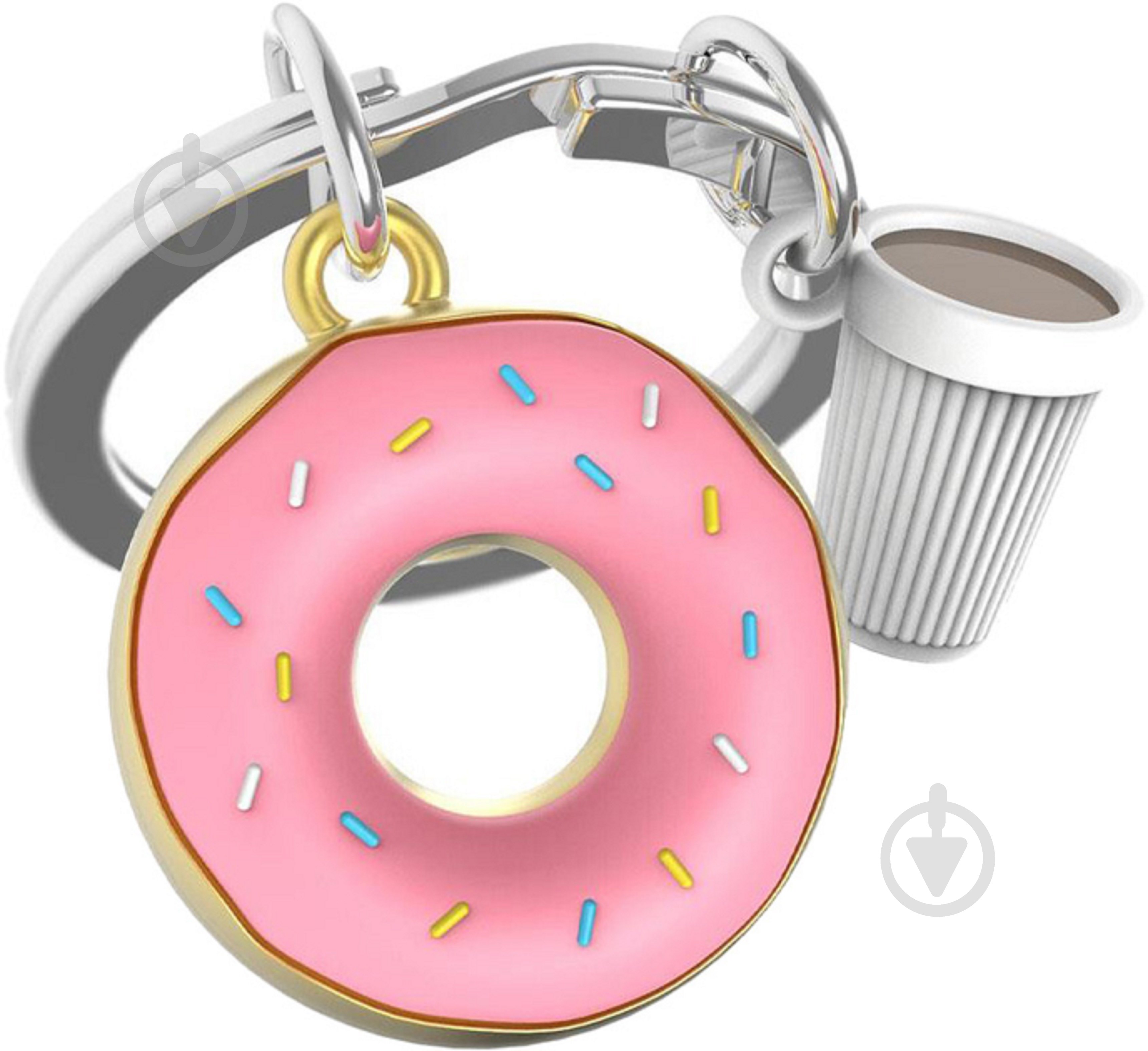 Брелок для ключей Metalmorphose Donut with Coffee Cup - фото 1