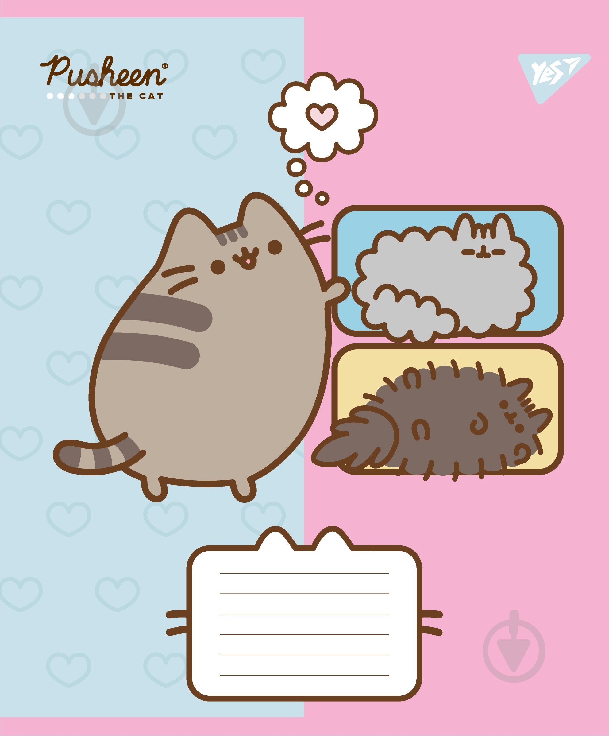 Зошит шкільний Pusheen Funny А5 12 аркушів у косу лінію YES - фото 3