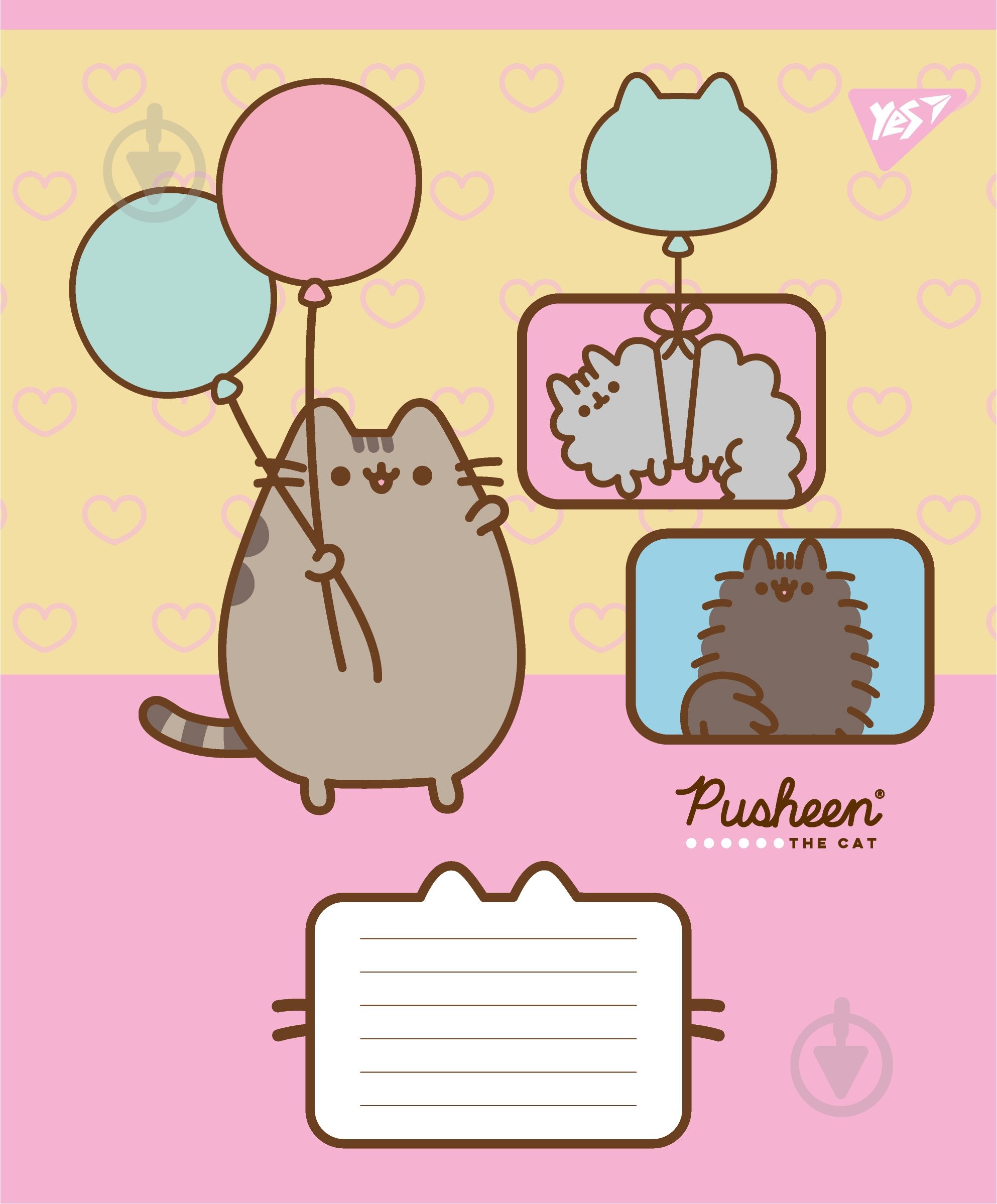 Зошит шкільний Pusheen Funny А5 12 аркушів у косу лінію YES - фото 4
