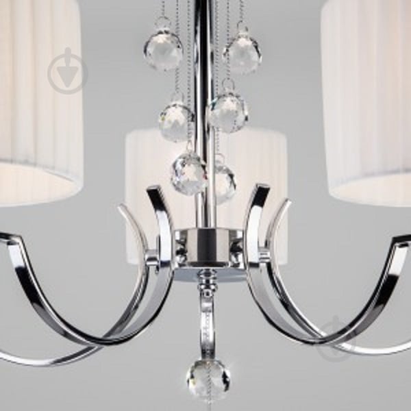 Люстра подвесная Strotskis Napoli 5x40 Вт E14 хром 60095/5 - фото 4