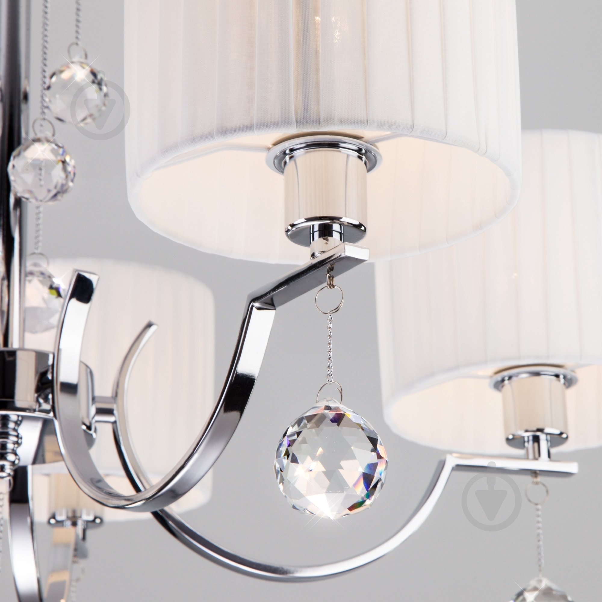 Люстра подвесная Strotskis Napoli 5x40 Вт E14 хром 60095/5 - фото 6