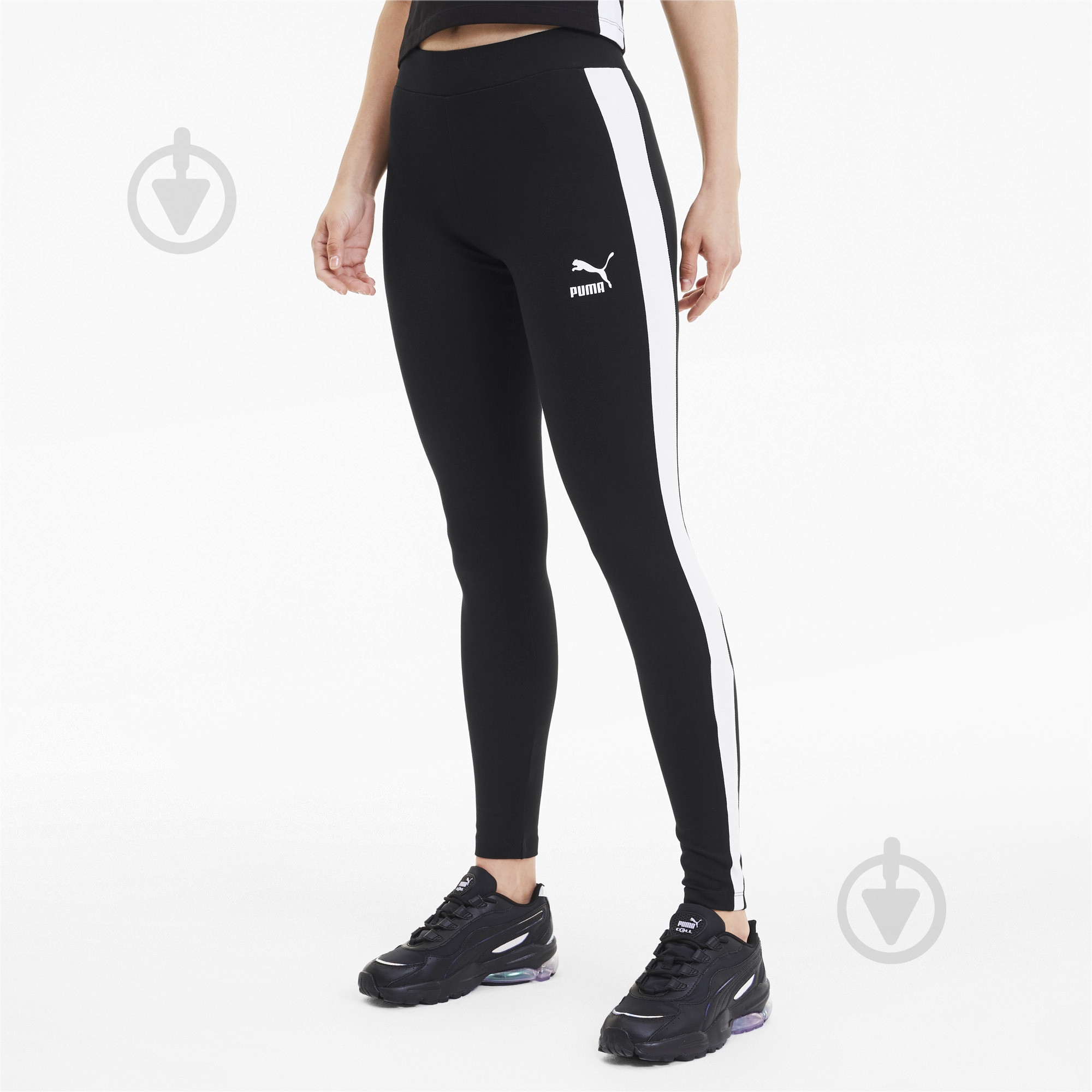 Лосины Puma Classics Logo T7 Legging 57507501 р.XS черный - фото 1