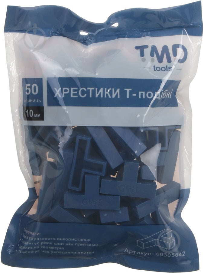 Крестики для плитки Т-образные TMD 10 мм 50 шт./уп - фото 1