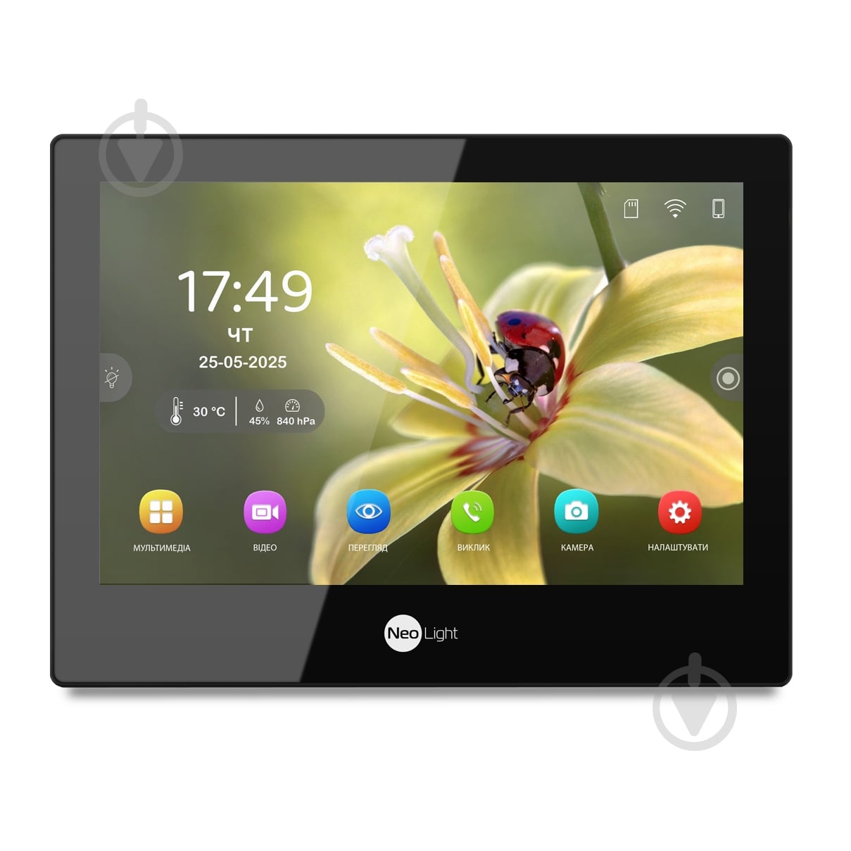 Комплект видеодомофона NeoLight NeoKit 8 WF Pro Black - фото 15