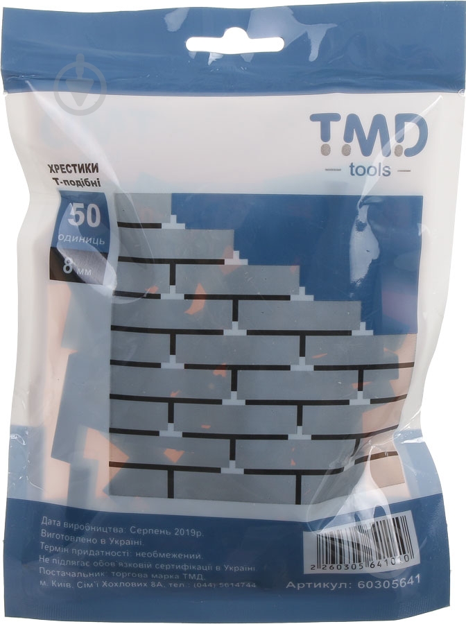 Крестики для плитки Т-образные TMD 8 мм 50 шт./уп - фото 2