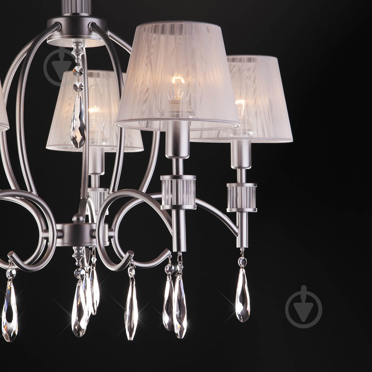 Люстра подвесная Strotskis Capri 5x40 Вт E14 серебряный 60092/5 - фото 6