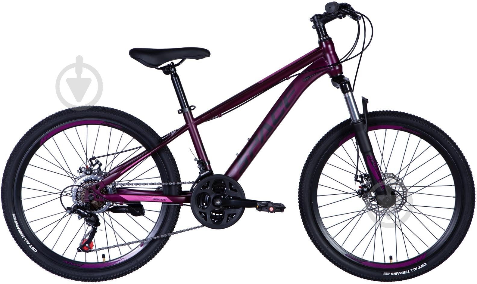 Велосипед Space 24" 13"(33 см) MARS DD FR OPS-SP-24-003 фиолетовый - фото 1 Велосипед Space 24" 13"(33 см) MARS DD FR OPS-SP-24-003 фиолетовый - фото 1