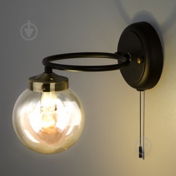 Бра Strotskis Link 1x60 Вт E14 черный 70104/1 - фото 2