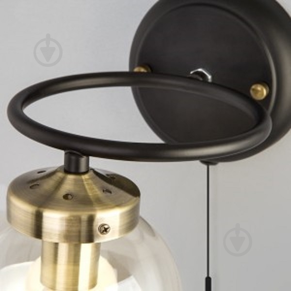 Бра Strotskis Link 1x60 Вт E14 черный 70104/1 - фото 4