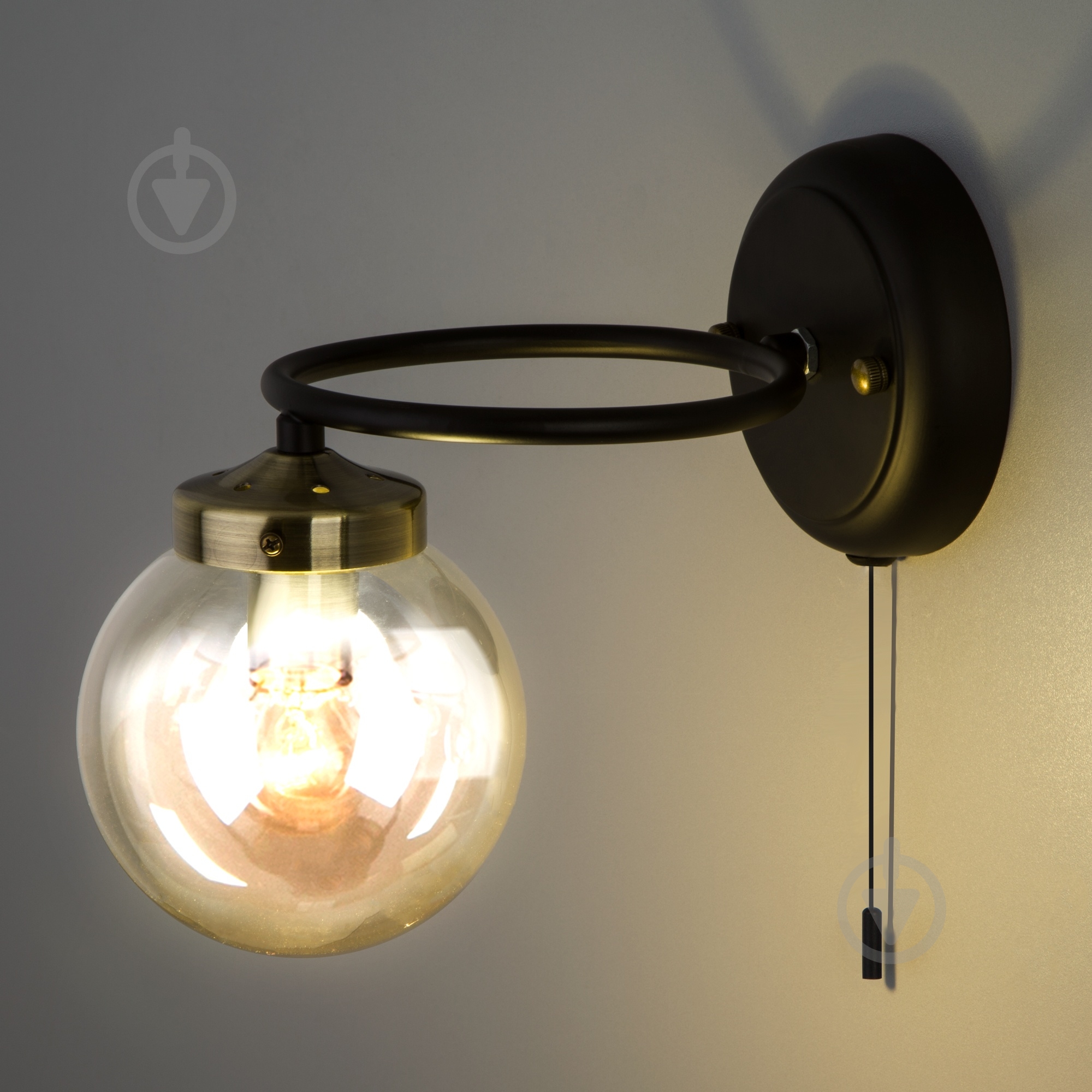 Бра Strotskis Link 1x60 Вт E14 черный 70104/1 - фото 5