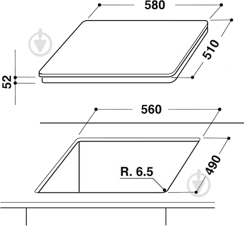 Варочная поверхность индукционная Hotpoint KIS 640 B - фото 3