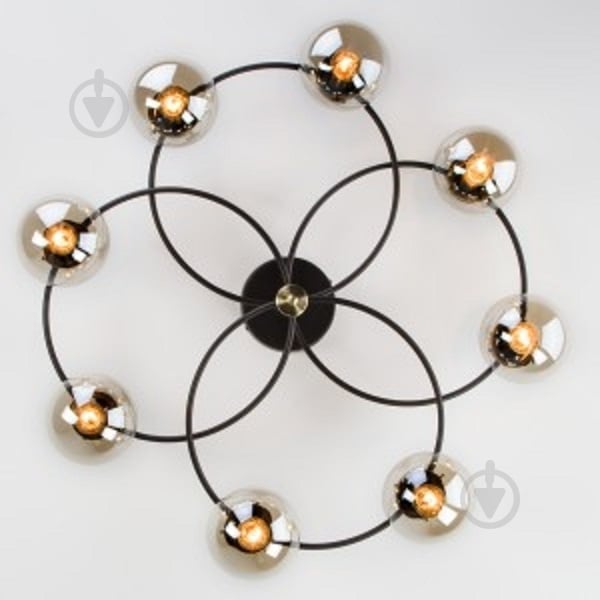 Люстра потолочная Strotskis Link 8x60 Вт E14 черный 70104/8 - фото 2 Люстра потолочная Strotskis Link 8x60 Вт E14 черный 70104/8 - фото 2