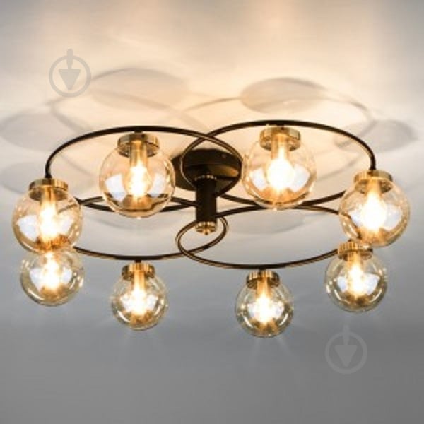 Люстра потолочная Strotskis Link 8x60 Вт E14 черный 70104/8 - фото 3 Люстра потолочная Strotskis Link 8x60 Вт E14 черный 70104/8 - фото 3