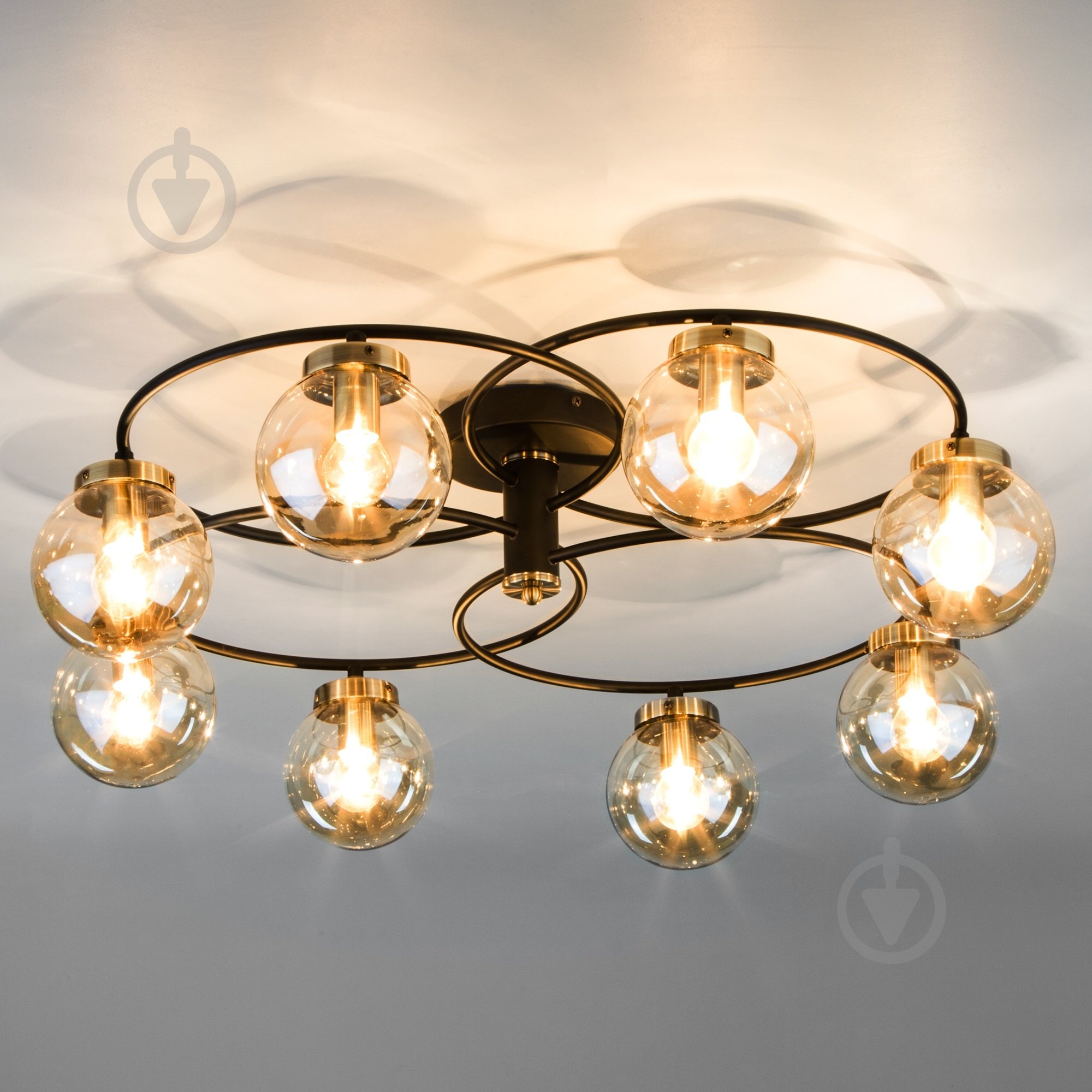 Люстра потолочная Strotskis Link 8x60 Вт E14 черный 70104/8 - фото 5 Люстра потолочная Strotskis Link 8x60 Вт E14 черный 70104/8 - фото 5