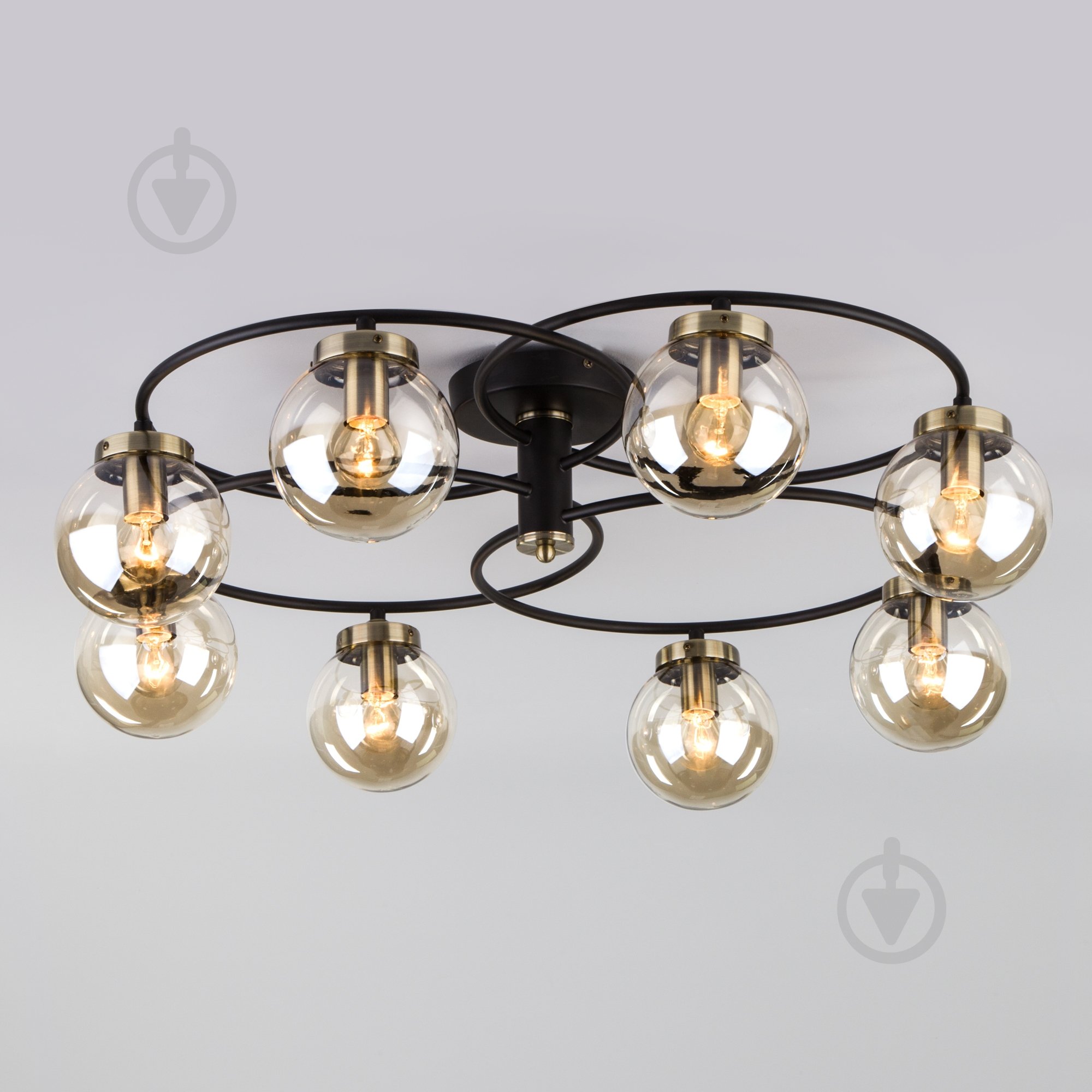 Люстра потолочная Strotskis Link 8x60 Вт E14 черный 70104/8 - фото 1 Люстра потолочная Strotskis Link 8x60 Вт E14 черный 70104/8 - фото 1