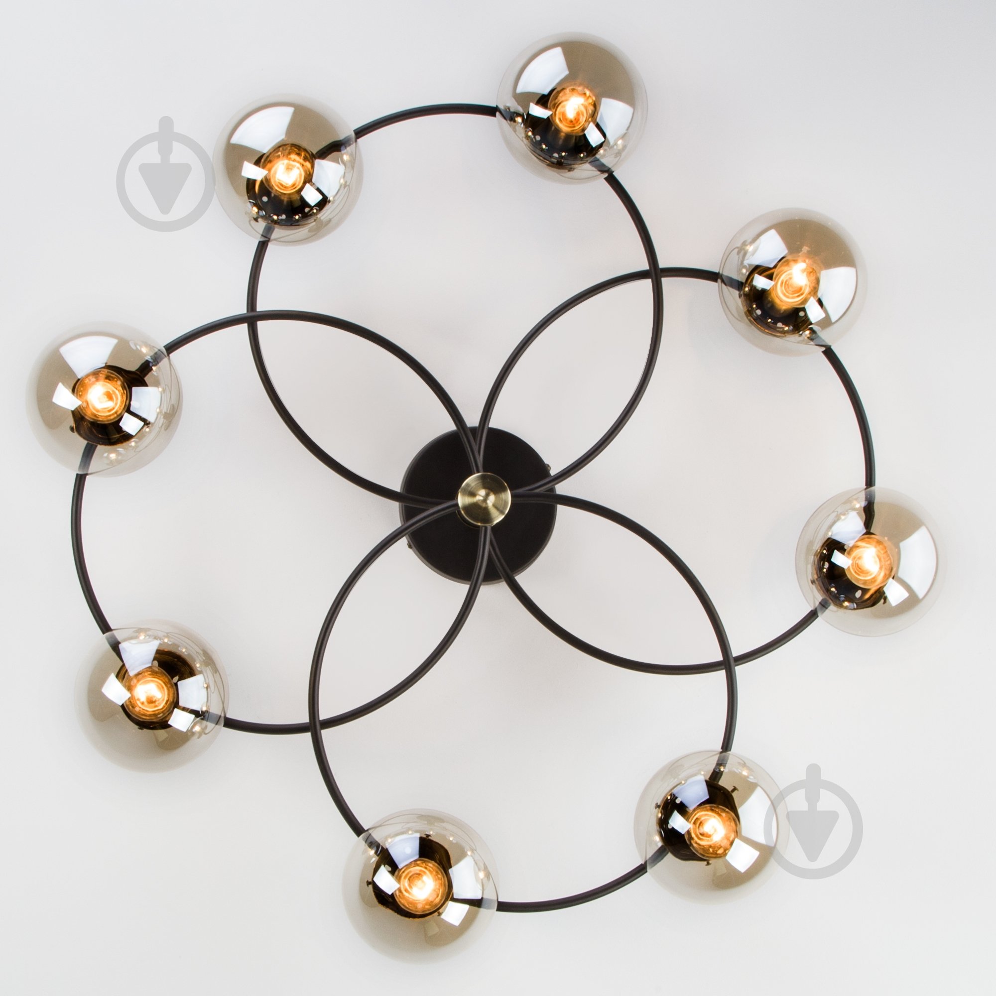 Люстра потолочная Strotskis Link 8x60 Вт E14 черный 70104/8 - фото 7 Люстра потолочная Strotskis Link 8x60 Вт E14 черный 70104/8 - фото 7