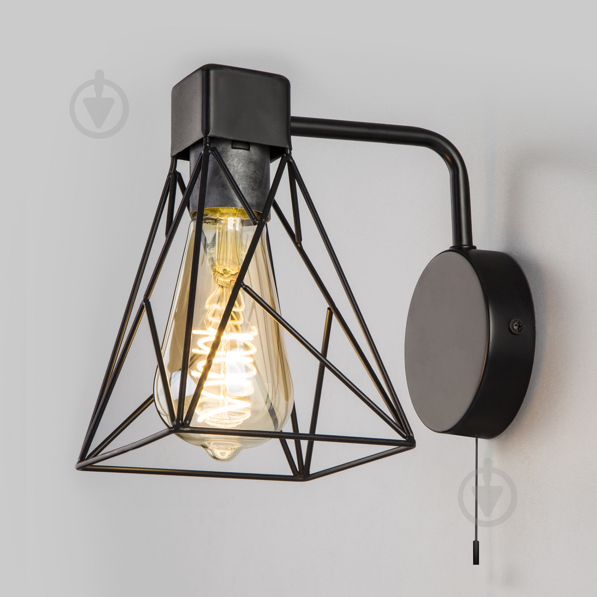 Бра Strotskis Trappola 1x60 Вт E27 черный 70107/1 - фото 1