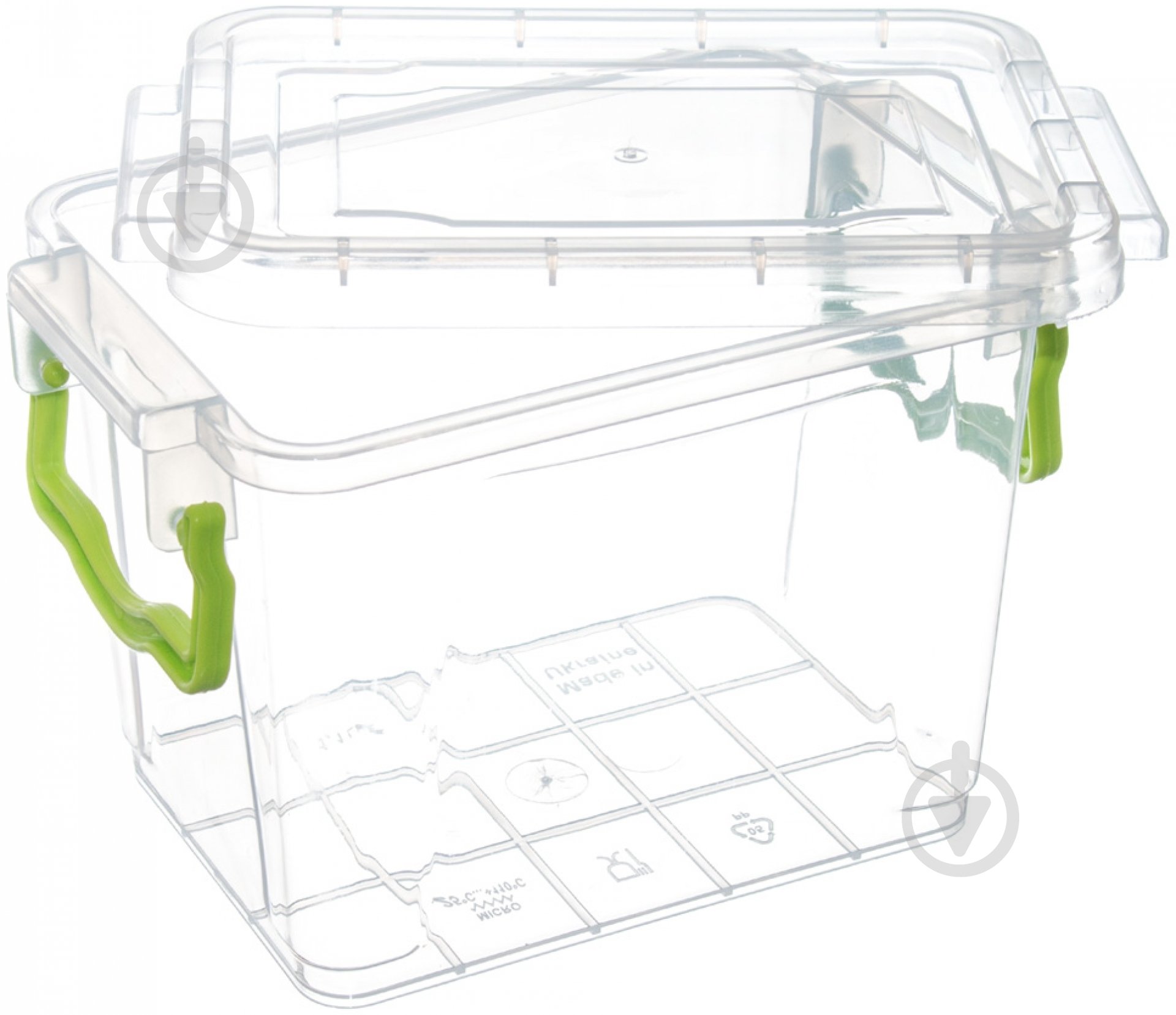 Контейнер для зберігання із кришкою Ал-Пластик №10 (харчовий пластик) 115x110x165 мм - фото 2